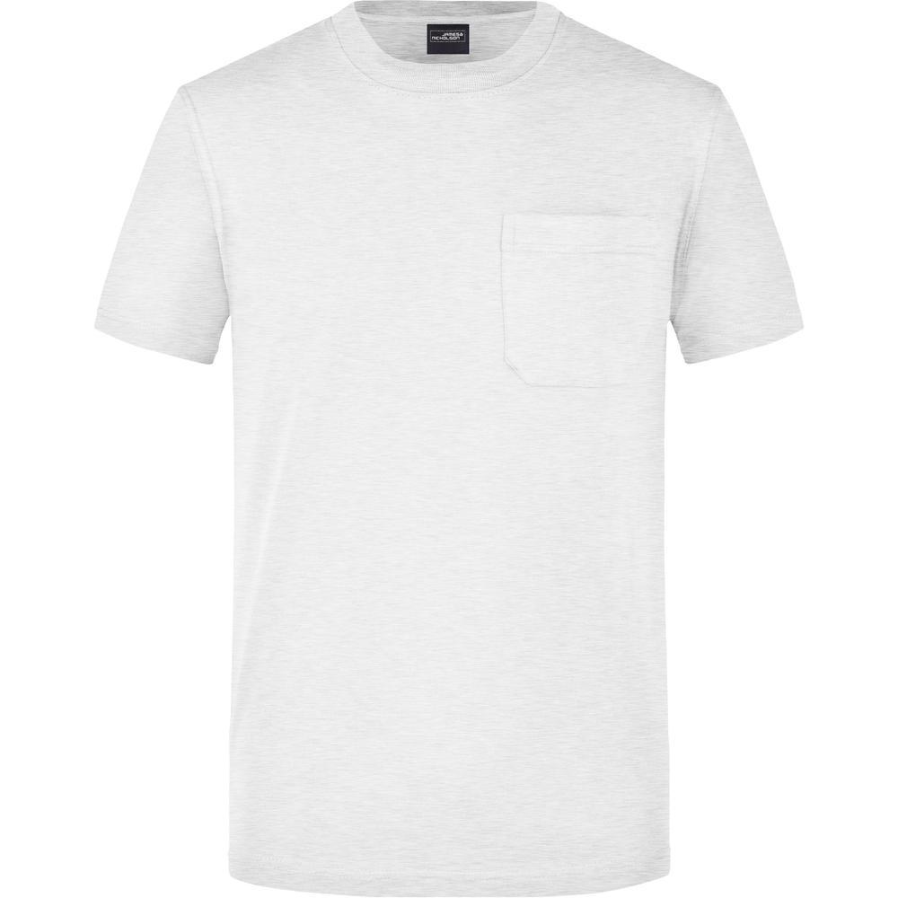 white t shirt with black pocket