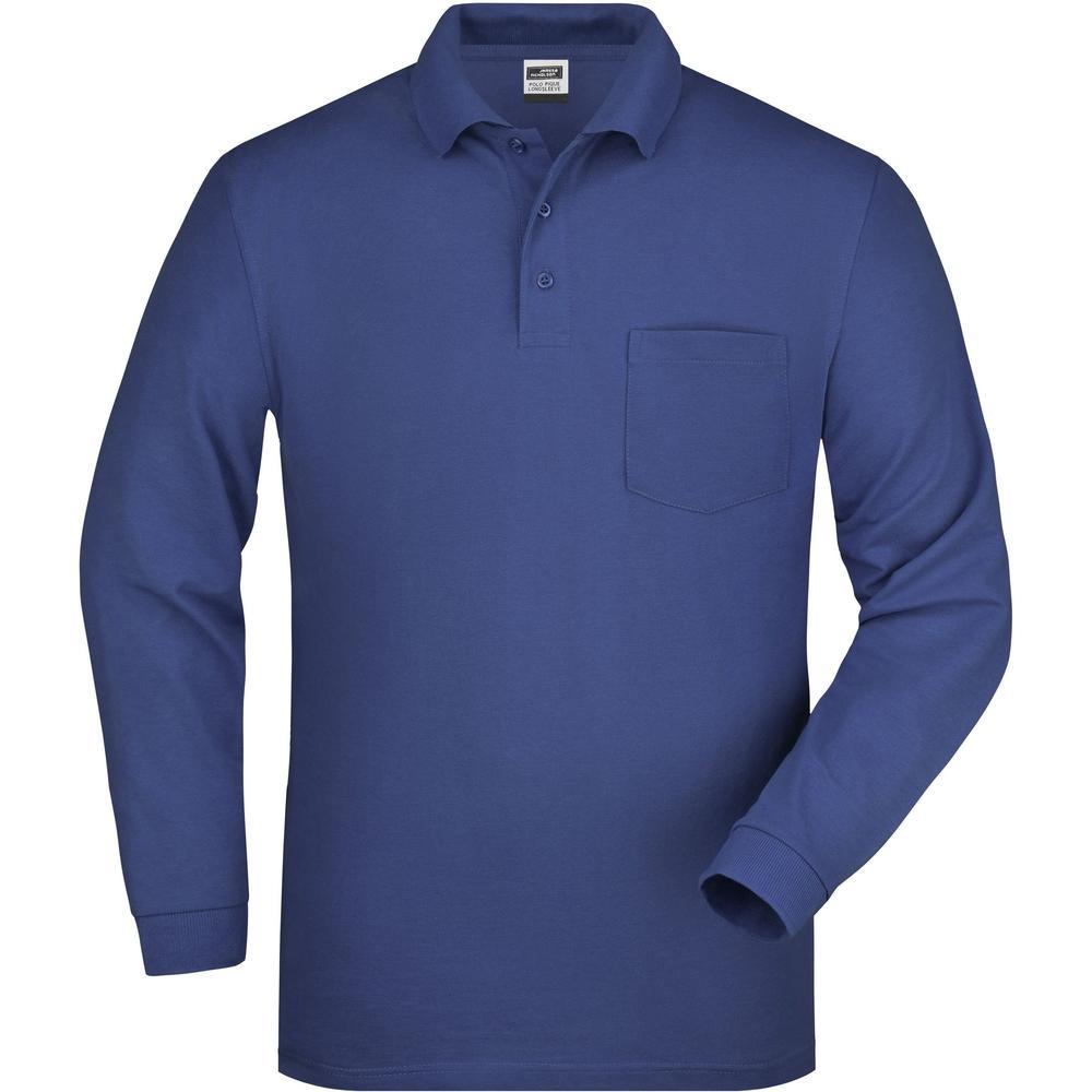 Polo Piqué Long-Sleeved Pocket » T-Shirt Druck & Stick vom Profi