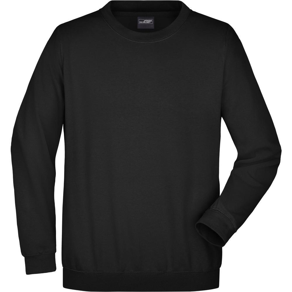 Black round neck sweatshirt shop